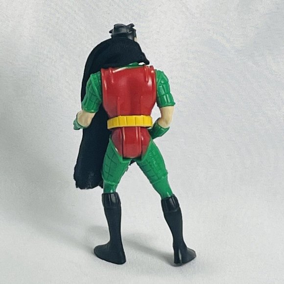 Vintage ROBIN 4.5” 1994 Black Cape Kenner Batman DC Comics Toy Action Figure - Picture 8 of 16
